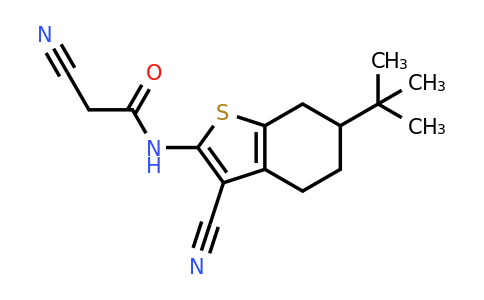 560072-41-5 | N-(6-(tert-butyl)-3-cyano-4,5,6,7-tetrahydrobenzo[b]thiophen-2-yl)-2-cyanoacetamide