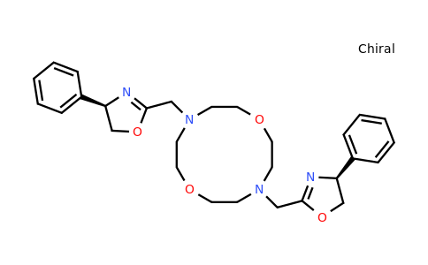 562841-53-6 | rel-4-[[(4R)-4,5-Dihydro-4-phenyl-2-oxazolyl]methyl]-10-[[(4S)-4,5-dihydro-4-phenyl-2-oxazolyl]methyl]-1,7-dioxa-4,10-diazacyclododecane