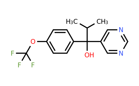 56425-91-3 | 2-Methyl-1-(pyrimidin-5-yl)-1-(4-(trifluoromethoxy)phenyl)propan-1-ol