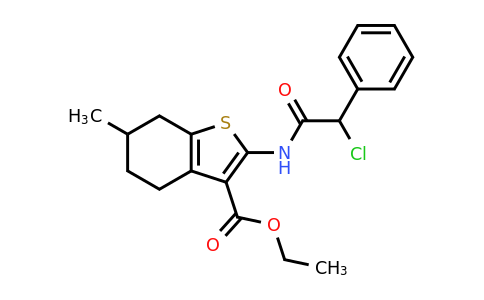 565165-66-4 | Ethyl 2-(2-chloro-2-phenylacetamido)-6-methyl-4,5,6,7-tetrahydro-1-benzothiophene-3-carboxylate