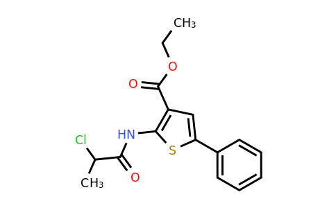 565165-67-5 | Ethyl 2-(2-chloropropanamido)-5-phenylthiophene-3-carboxylate