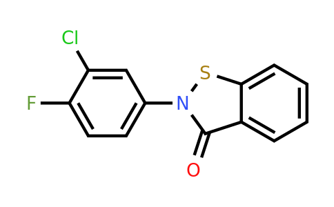 565166-89-4 | 2-(3-Chloro-4-fluorophenyl)-1,2-benzisothiazol-3(2H)-one