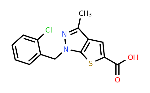 565171-05-3 | 1-[(2-chlorophenyl)methyl]-3-methyl-1H-thieno[2,3-c]pyrazole-5-carboxylic acid