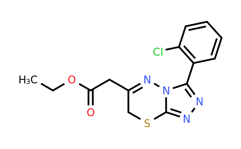 565179-70-6 | Ethyl 2-[3-(2-chlorophenyl)-7h-[1,2,4]triazolo[3,4-b][1,3,4]thiadiazin-6-yl]acetate