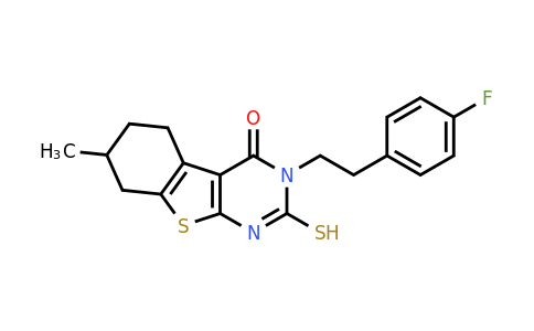 565179-71-7 | 3-[2-(4-Fluorophenyl)ethyl]-2,3,5,6,7,8-hexahydro-7-methyl-2-thioxo[1]benzothieno[2,3-d]pyrimidin-4(1H)-one