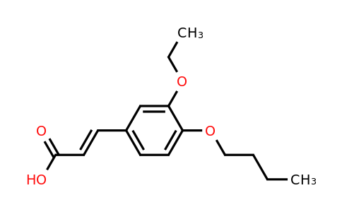 565181-83-1 | (2e)-3-(4-Butoxy-3-ethoxyphenyl)prop-2-enoic acid