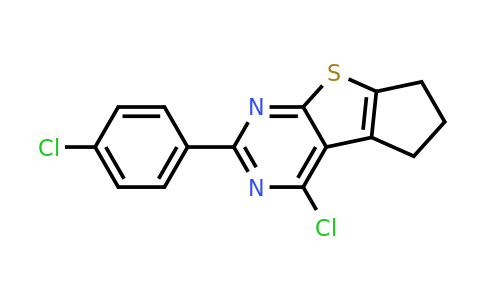565192-20-3 | 4-Chloro-2-(4-chlorophenyl)-6,7-dihydro-5H-cyclopenta[4,5]thieno[2,3-d]pyrimidine