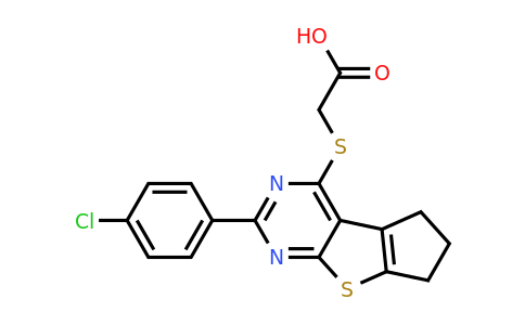 565192-24-7 | 2-((2-(4-Chlorophenyl)-6,7-dihydro-5h-cyclopenta[4,5]thieno[2,3-d]pyrimidin-4-yl)thio)acetic acid
