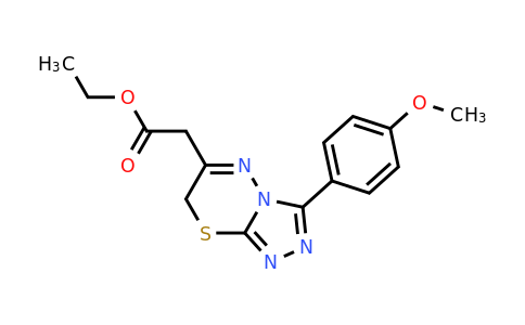 565207-39-8 | Ethyl 2-[3-(4-methoxyphenyl)-7h-[1,2,4]triazolo[3,4-b][1,3,4]thiadiazin-6-yl]acetate