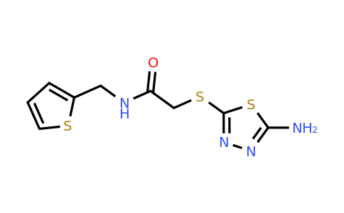 565217-50-7 | 2-((5-Amino-1,3,4-thiadiazol-2-yl)thio)-N-(thiophen-2-ylmethyl)acetamide