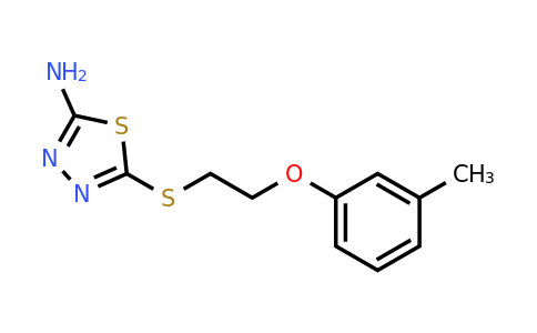 565426-83-7 | 5-((2-(M-tolyloxy)ethyl)thio)-1,3,4-thiadiazol-2-amine