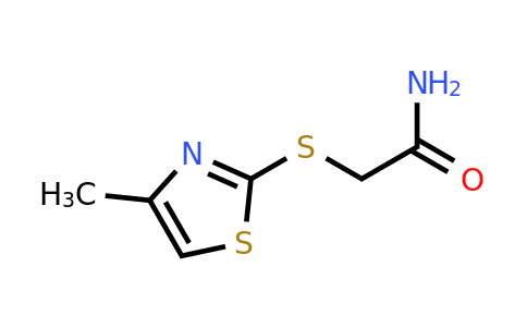 5685-14-3 | 2-((4-Methylthiazol-2-yl)thio)acetamide