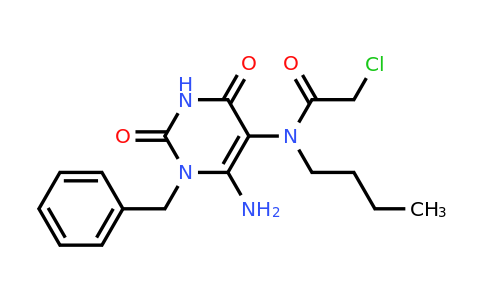 568557-43-7 | N-[6-Amino-1,2,3,4-tetrahydro-2,4-dioxo-1-(phenylmethyl)-5-pyrimidinyl]-N-butyl-2-chloroacetamide