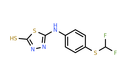 571149-73-0 | 5-({4-[(difluoromethyl)sulfanyl]phenyl}amino)-1,3,4-thiadiazole-2-thiol