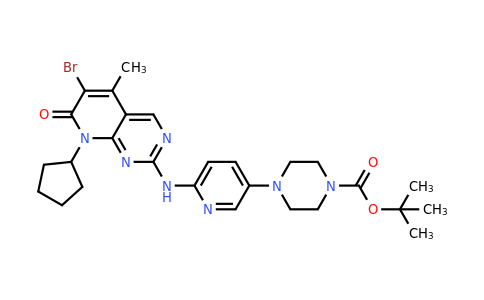 571188-82-4 | tert-Butyl 4-(6-((6-bromo-8-cyclopentyl-5-methyl-7-oxo-7,8-dihydropyrido[2,3-d]pyrimidin-2-yl)amino)pyridin-3-yl)piperazine-1-carboxylate