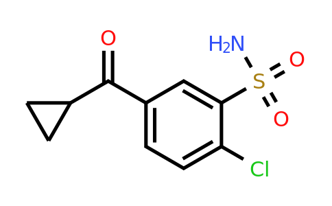 2-Chloro-5-cyclopropanecarbonylbenzene-1-sulfonamide