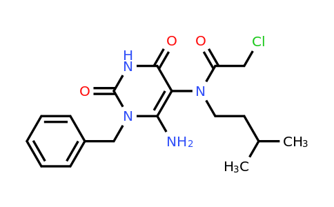 571917-23-2 | N-[6-Amino-1,2,3,4-tetrahydro-2,4-dioxo-1-(phenylmethyl)-5-pyrimidinyl]-2-chloro-N-(3-methylbutyl)acetamide