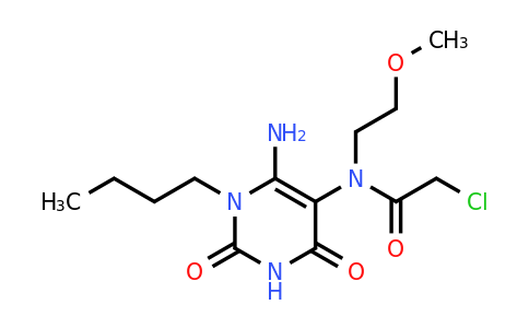 571917-24-3 | n-(6-Amino-1-butyl-2,4-dioxo-1,2,3,4-tetrahydropyrimidin-5-yl)-2-chloro-n-(2-methoxyethyl)acetamide