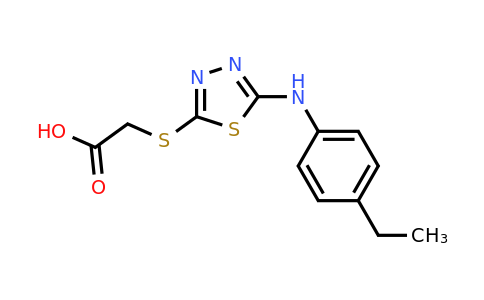 571919-39-6 | 2-({5-[(4-ethylphenyl)amino]-1,3,4-thiadiazol-2-yl}sulfanyl)acetic acid