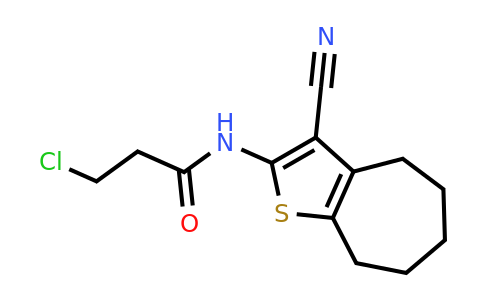 574010-55-2 | 3-Chloro-n-{3-cyano-4h,5h,6h,7h,8h-cyclohepta[b]thiophen-2-yl}propanamide
