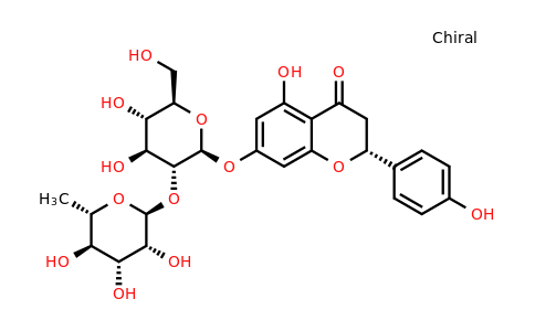 58001-41-5 | (R)-7-(((2S,3R,4S,5S,6R)-4,5-dihydroxy-6-(hydroxymethyl)-3-(((2S,3R,4R,5R,6S)-3,4,5-trihydroxy-6-methyltetrahydro-2H-pyran-2-yl)oxy)tetrahydro-2H-pyran-2-yl)oxy)-5-hydroxy-2-(4-hydroxyphenyl)chroman-4-one