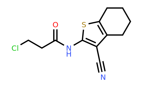 58125-41-0 | 3-Chloro-N-(3-cyano-4,5,6,7-tetrahydrobenzo[b]thiophen-2-yl)propanamide