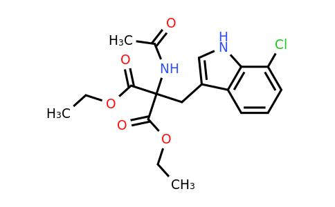 582319-05-9 | Diethyl 2-acetamido-2-((7-chloro-1H-indol-3-yl)methyl)malonate