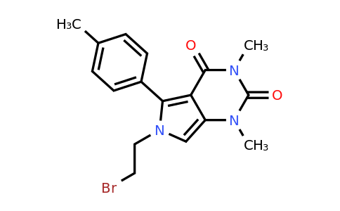 6-(2-Bromoethyl)-1,3-dimethyl-5-(p-tolyl)-1,6-dihydro-2H-pyrrolo[3,4-d]pyrimidine-2,4(3H)-dione