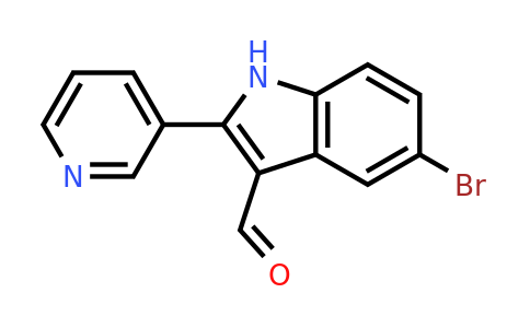5-Bromo-2-(pyridin-3-yl)-1H-indole-3-carbaldehyde