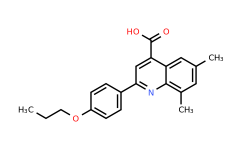 587851-88-5 | 6,8-Dimethyl-2-(4-propoxyphenyl)quinoline-4-carboxylic acid