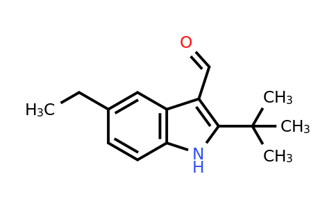 588670-11-5 | 2-(Tert-butyl)-5-ethyl-1H-indole-3-carbaldehyde