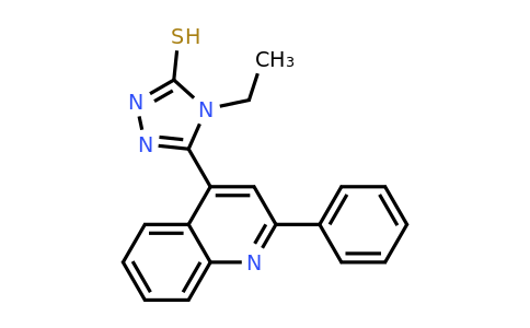 588673-84-1 | 4-Ethyl-5-(2-phenylquinolin-4-yl)-4h-1,2,4-triazole-3-thiol