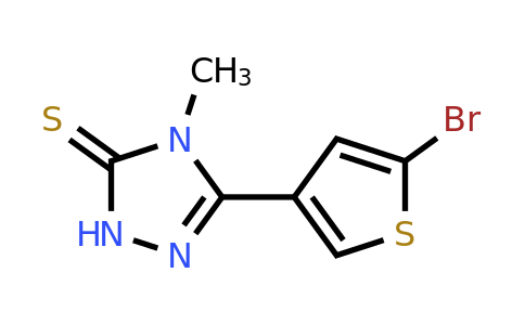 588687-43-8 | 5-(5-Bromothiophen-3-yl)-4-methyl-2,4-dihydro-3H-1,2,4-triazole-3-thione