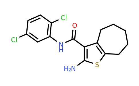 588696-09-7 | 2-Amino-N-(2,5-dichlorophenyl)-5,6,7,8-tetrahydro-4H-cyclohepta[b]thiophene-3-carboxamide