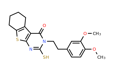 588696-73-5 | 3-[2-(3,4-Dimethoxyphenyl)ethyl]-2,3,5,6,7,8-hexahydro-2-thioxo[1]benzothieno[2,3-d]pyrimidin-4(1H)-one