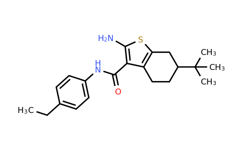 588714-57-2 | 2-Amino-6-(tert-butyl)-N-(4-ethylphenyl)-4,5,6,7-tetrahydrobenzo[b]thiophene-3-carboxamide