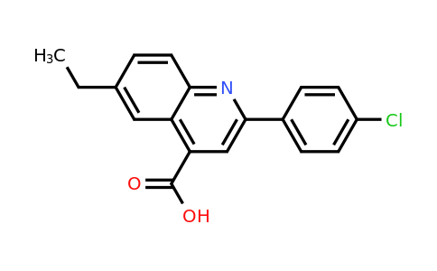 2-(4-Chlorophenyl)-6-ethylquinoline-4-carboxylic acid