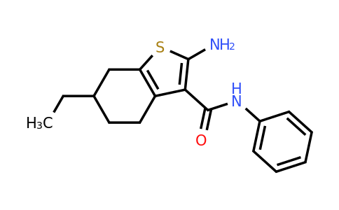 590353-68-7 | 2-Amino-6-ethyl-N-phenyl-4,5,6,7-tetrahydrobenzo[b]thiophene-3-carboxamide