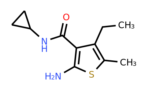590355-64-9 | 2-Amino-N-cyclopropyl-4-ethyl-5-methylthiophene-3-carboxamide