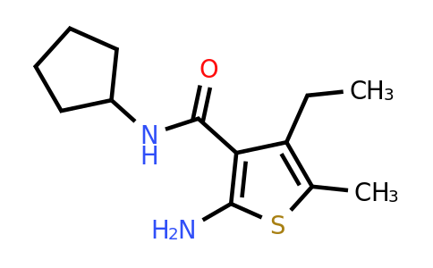 590355-69-4 | 2-Amino-N-cyclopentyl-4-ethyl-5-methylthiophene-3-carboxamide