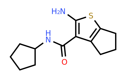 590358-28-4 | 2-Amino-N-cyclopentyl-5,6-dihydro-4H-cyclopenta[b]thiophene-3-carboxamide