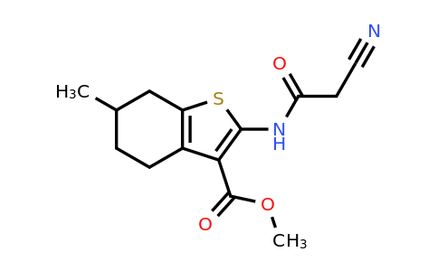 590358-29-5 | Methyl 2-(2-cyanoacetamido)-6-methyl-4,5,6,7-tetrahydrobenzo[b]thiophene-3-carboxylate