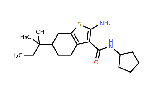 590360-07-9 | 2-Amino-N-cyclopentyl-6-(tert-pentyl)-4,5,6,7-tetrahydrobenzo[b]thiophene-3-carboxamide