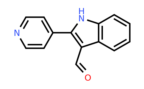 2-(Pyridin-4-yl)-1h-indole-3-carbaldehyde