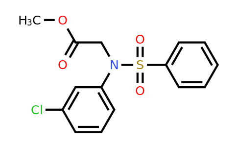 591723-37-4 | Methyl N-(3-chlorophenyl)-N-(phenylsulfonyl)glycinate