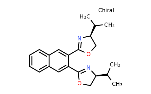591754-02-8 | Oxazole, 2,2′-(2,3-naphthalenediyl)bis[4,5-dihydro-4-(1-methylethyl)-, (4S,4′S)-