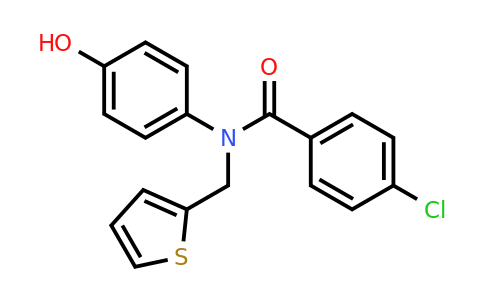 592467-05-5 | 4-Chloro-N-(4-hydroxyphenyl)-N-(thiophen-2-ylmethyl)benzamide