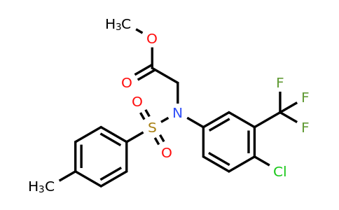 Methyl N-(4-chloro-3-(trifluoromethyl)phenyl)-N-tosylglycinate