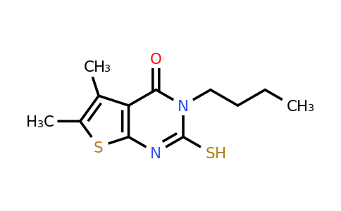 59898-61-2 | 3-Butyl-5,6-dimethyl-2-sulfanyl-3H,4H-thieno[2,3-d]pyrimidin-4-one