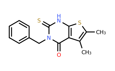 59898-63-4 | 3-Benzyl-5,6-dimethyl-2-sulfanyl-3H,4H-thieno[2,3-d]pyrimidin-4-one